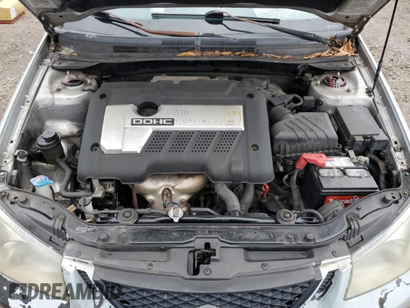 2005 Kia Spectra with VIN KNAFE161055128022, listed as a Copart auction lot 85615204 with 105,444 mi miles and Clean Title. Bid and sale history available at DreamBid. Image 11.