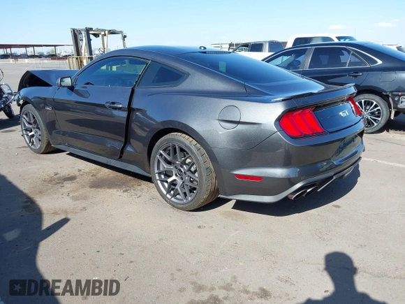 2019 Ford Mustang GT with VIN 1FA6P8CFXK5119030, listed as a IAAI auction lot 42068765 with 51,980 mi miles. Bid and sale history available at carsss.com. Image 3.