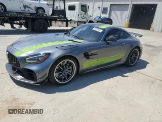 2020 Mercedes-Benz AMG GT R with VIN WDDYJ7KA7LA028512, listed as a Copart auction lot 60039635 with 16,261 mi miles and Salvage title. Bid and sale history available at DreamBid. Image 1.