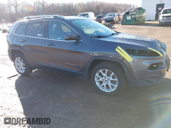 2018 Jeep Cherokee Latitude Plus with VIN 1C4PJLLB4JD503275, listed as a IAAI auction lot 41665557 with 117,839 mi miles. Bid and sale history available at carsss.com. Image 1.