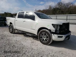 2024 Nissan Titan SV with VIN 1N6AA1EC6RN100286, listed as a Copart auction lot 78082024 with 24,336 mi miles and Salvage title. Bid and sale history available at DreamBid. Image 4.