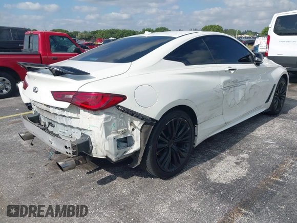2017 Infiniti Q60 2.0t Premium with VIN JN1CV7EK7HM110553, listed as a IAAI auction lot 42115242 with 83,129 mi miles. Bid and sale history available at carsss.com. Image 6.