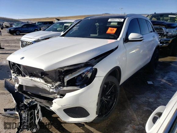 2018 Mercedes-Benz GLC with VIN WDC0G4KB9JV112411, listed as a Copart auction lot 68031742 with 38,637 mi miles. Bid and sale history available at carsss.com. Image 1.