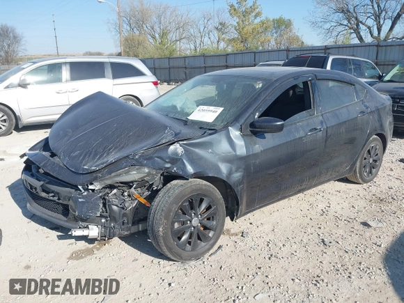 2014 Dodge Dart SXT with VIN 1C3CDFBB1ED682572, listed as a IAAI auction lot 42059940 with 128,593 mi miles. Bid and sale history available at carsss.com. Image 2.
