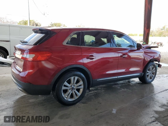 2016 Lincoln MKX Premiere with VIN 2LMTJ6JR1GBL31799, listed as a Copart auction lot 85474574 with 107,247 mi miles and Salvage Title. Bid and sale history available at carsss.com. Image 3.