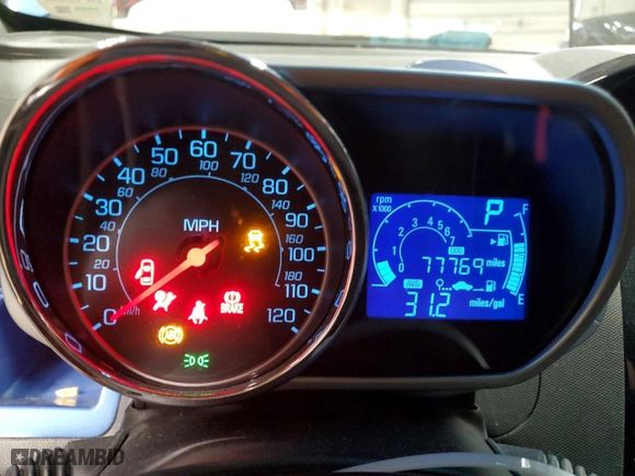 2014 Chevrolet Spark LS with VIN KL8CB6S9XEC414441, listed as a Copart auction lot 50642195 with 77,769 mi miles and Non Repairable. Bid and sale history available at carsss.com. Image 9.