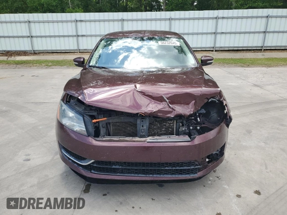 2013 Volkswagen Passat S with VIN 1VWAP7A35DC032218, listed as a Copart auction lot 56232645 with 222,722 mi miles and Salvage title. Bid and sale history available at DreamBid. Image 5.