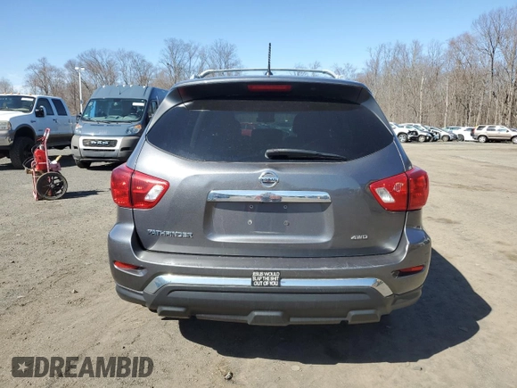 2017 Nissan Pathfinder SV with VIN 5N1DR2MM5HC904433, listed as a Copart auction lot 49607565 with 126,448 mi miles and Clean Title. Bid and sale history available at carsss.com. Image 6.