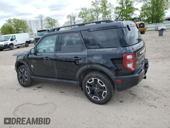 2022 Ford Bronco Sport Outer Banks with VIN 3FMCR9C60NRD88356, listed as a Copart auction lot 57384755 with 46,834 mi miles and Salvage title. Bid and sale history available at DreamBid. Image 2.