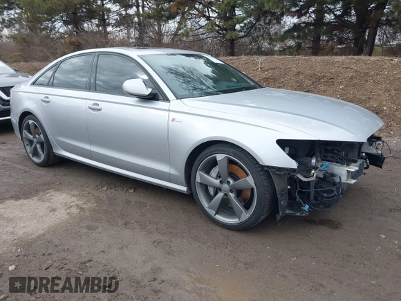 2015 Audi A6 3.0T Prestige with VIN WAUHGAFC5FN026947, listed as a IAAI auction lot 41718442 with 110,410 mi miles. Bid and sale history available at carsss.com. Image 1.