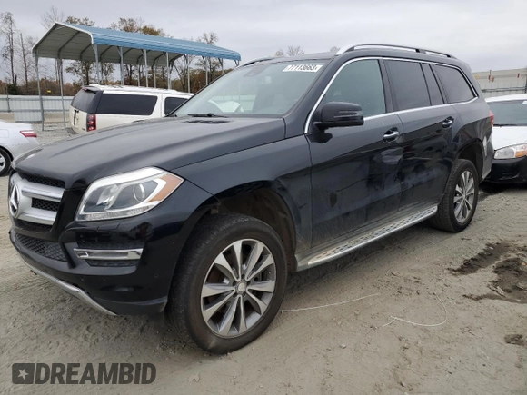 2015 Mercedes-Benz GL-Class GL 450 with VIN 4JGDF6EE6FA519527, listed as a Copart auction lot 77113663 with 176,604 mi miles. Bid and sale history available at carsss.com. Image 1.