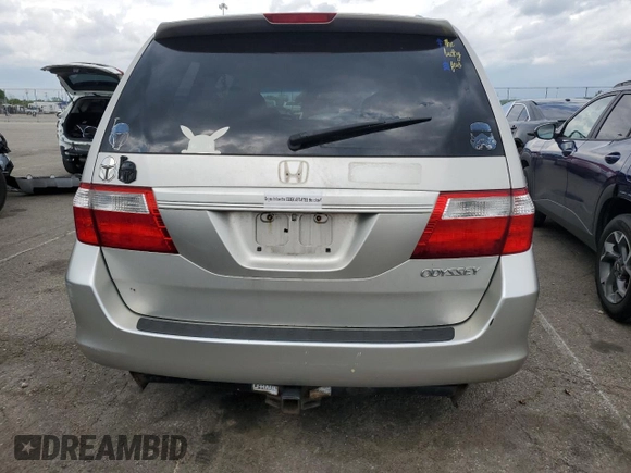 2005 Honda Odyssey EX-L with VIN 5FNRL38785B108229, listed as a Copart auction lot 55579145 with 165,870 mi miles and Clean Title. Bid and sale history available at carsss.com. Image 6.