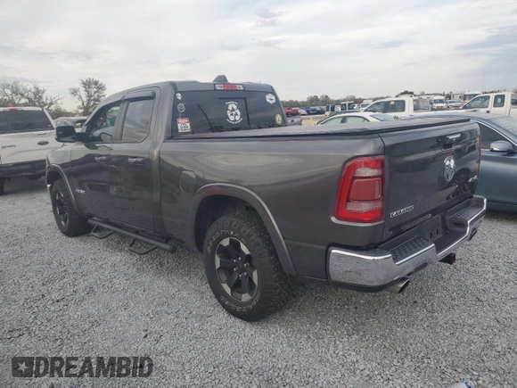 2020 Ram 1500 Laramie with VIN 1C6SRFDTXLN280059, listed as a Copart auction lot 89138865 with 99,114 mi miles and Salvage Title. Bid and sale history available at carsss.com. Image 2.