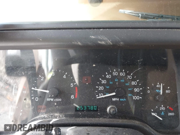 1999 Jeep Wrangler Sahara with VIN 1J4FY49S3XP407594, listed as a IAAI auction lot 42369363 with 253,780 mi miles and . Bid and sale history available at DreamBid. Image 7.