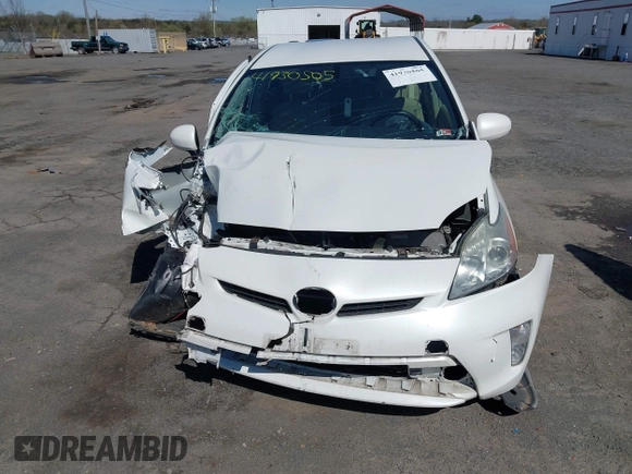2012 Toyota Prius One with VIN JTDKN3DU3C5459734, listed as a IAAI auction lot 41930505 with 165,000 mi miles. Bid and sale history available at carsss.com. Image 12.