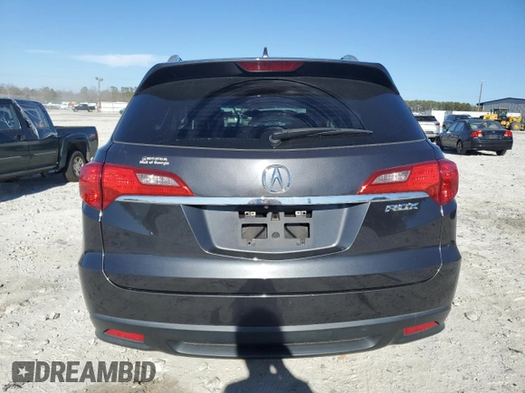 2015 Acura RDX Tech Pkg with VIN 5J8TB3H56FL016124, listed as a Copart auction lot 47039535 with 128,336 mi miles and Salvage Title. Bid and sale history available at carsss.com. Image 6.