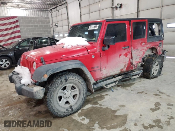2016 Jeep Wrangler Unlimited Sport RHD with VIN 1C4BJWKG4GL277259, listed as a Copart auction lot 87713635 with 221,120 mi miles and Salvage title. Bid and sale history available at DreamBid. Image 1.