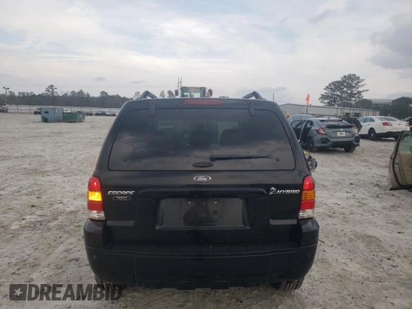 2007 Ford Escape Hybrid with VIN 1FMCU49HX7KB90305, listed as a Copart auction lot 44300405 with 240,011 mi miles and Salvage Title. Bid and sale history available at carsss.com. Image 6.