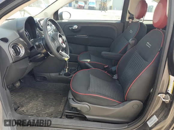 2017 FIAT 500 Pop with VIN 3C3CFFKR5HT586479, listed as a Copart auction lot 63529345 with 22,514 mi miles and Clean title. Bid and sale history available at DreamBid. Image 7.