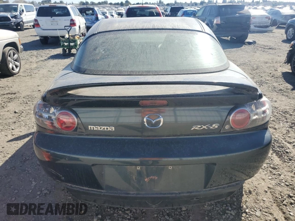 2004 Mazda RX-8 with VIN JM1FE173040120372, listed as a Copart auction lot 76424304 with Not Provided miles and Salvage Title. Bid and sale history available at DreamBid. Image 6.