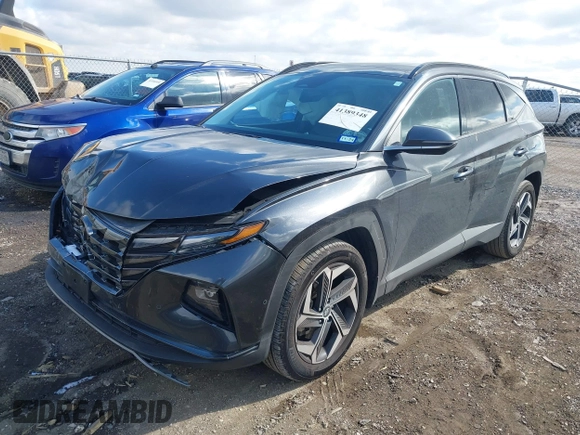 2023 Hyundai Tucson Limited with VIN 5NMJE3AE5PH187294, listed as a IAAI auction lot 41389348 with 21,216 mi miles. Bid and sale history available at carsss.com. Image 2.