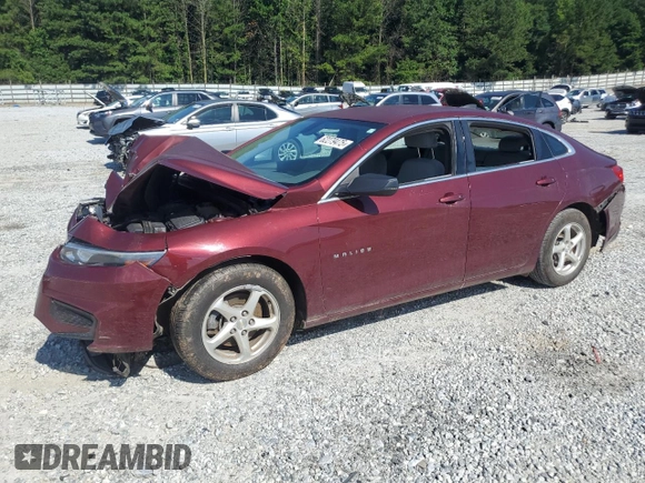 2016 Chevrolet Malibu LS with VIN 1G1ZB5ST4GF280978, listed as a Copart auction lot 62279475 with Not provided miles and Clean title. Bid and sale history available at DreamBid. Image 1.