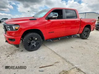 2021 Ram 1500 Big Horn with VIN 1C6SRFFT7MN565901, listed as a Copart auction lot 59984295 with 65,364 mi miles and Salvage title. Bid and sale history available at DreamBid. Image 1.