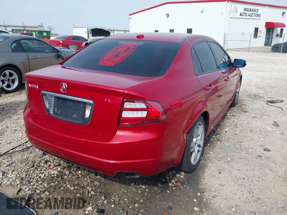 2008 Acura TL with VIN 19UUA66218A014734, listed as a IAAI auction lot 41918201 with 204,779 mi miles. Bid and sale history available at carsss.com. Image 4.