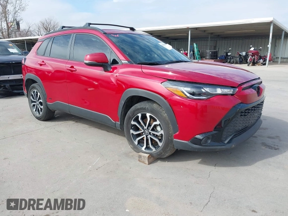 2023 Toyota Corolla Cross Hybrid S with VIN 7MUFBABG5PV003543, listed as a IAAI auction lot 41430844 with 36,891 mi miles and . Bid and sale history available at DreamBid. Image 1.