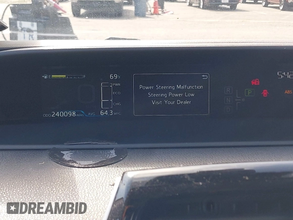 2021 Toyota Prius LE with VIN JTDKAMFP7M3197111, listed as a IAAI auction lot 42031569 with 240,098 mi miles and . Bid and sale history available at DreamBid. Image 7.