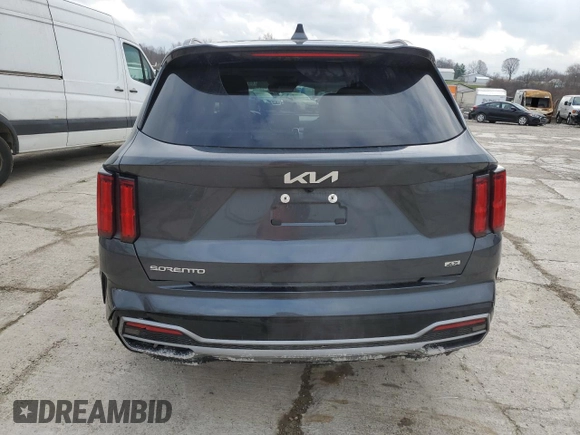 2023 Kia Sorento SX Prestige with VIN 5XYRKDLF5PG201387, listed as a Copart auction lot 85784174 with 44,684 mi miles and Salvage Title. Bid and sale history available at carsss.com. Image 6.