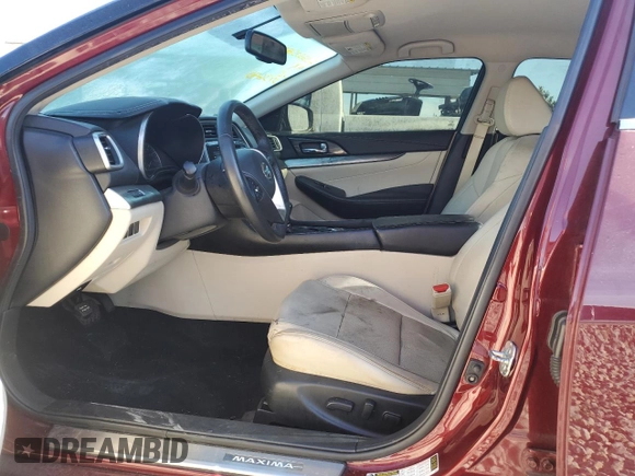 2019 Nissan Maxima SV with VIN 1N4AA6AV5KC373640, listed as a Copart auction lot 57222715 with 102,152 mi miles and Salvage title. Bid and sale history available at DreamBid. Image 7.