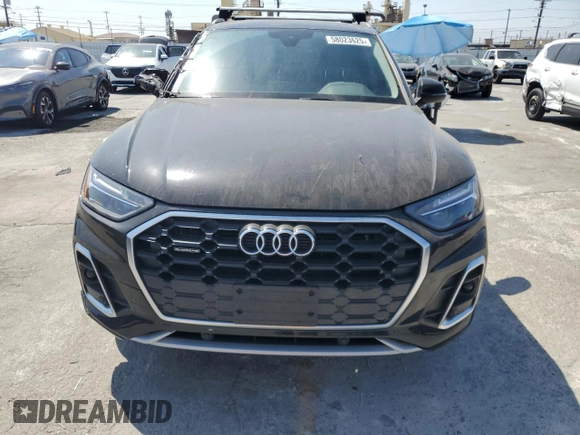 2023 Audi Q5 S line Premium with VIN WA1GAAFY9P2155489, listed as a Copart auction lot 58023625 with 18,513 mi miles and Salvage title. Bid and sale history available at DreamBid. Image 5.