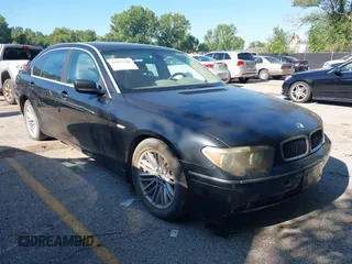 2004 BMW 7 Series 745Li with VIN WBAGN63594DS54487, listed as a IAAI auction lot 42497386 with 125,813 mi miles and . Bid and sale history available at DreamBid. Image 1.