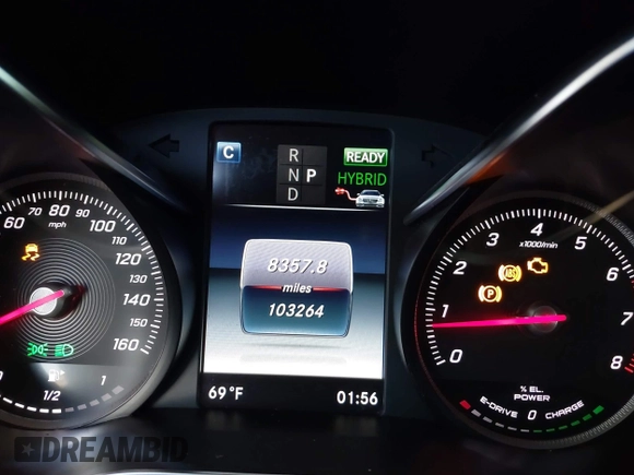 2017 Mercedes-Benz C 350e with VIN 55SWF4HB9HU231092, listed as a IAAI auction lot 42056287 with 103,264 mi miles and . Bid and sale history available at DreamBid. Image 7.