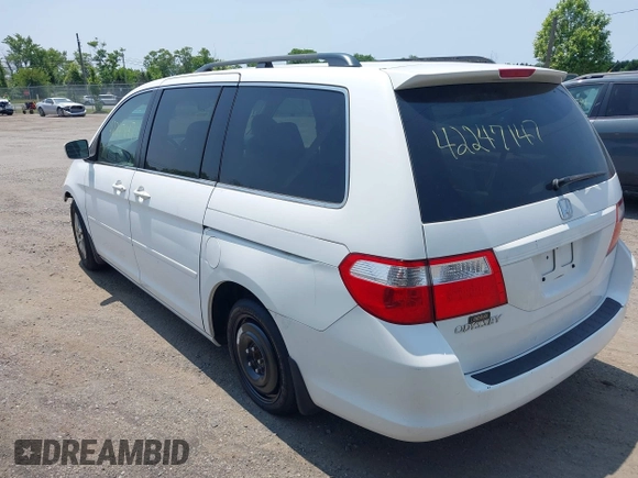 2007 Honda Odyssey EX-L z VIN 5FNRL38717B400727, wystawiony jako IAAI lot #42247147 z przebiegiem 199 430 mil mil oraz . Historia ofert i sprzedaży dostępna na DreamBid. Obrazek 3.
