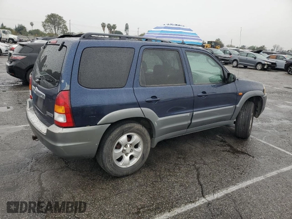 2002 Mazda Tribute LX with VIN 4F2YU09132KM45424, listed as a Copart auction lot 47778905 with 196,982 mi miles and Salvage Title. Bid and sale history available at carsss.com. Image 3.