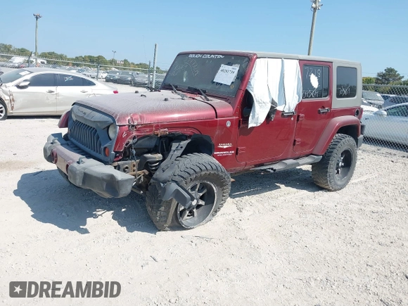 2008 Jeep Wrangler Unlimited Sahara with VIN 1J4GA591X8L537550, listed as a IAAI auction lot 40281739 with 145,388 mi miles and . Bid and sale history available at DreamBid. Image 18.