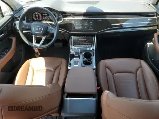2023 Audi Q7 Premium Plus with VIN WA1LCBF74PD015442, listed as a Copart auction lot 57812485 with 25,117 mi miles and Salvage title. Bid and sale history available at DreamBid. Image 8.
