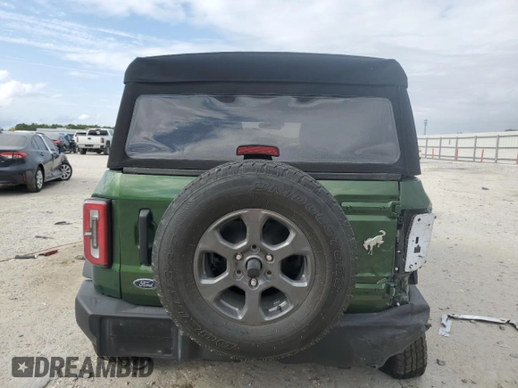 2024 Ford Bronco Big Bend with VIN 1FMDE7BH8RLA93453, listed as a Copart auction lot 49873645 with 1,379 mi miles and Salvage Title. Bid and sale history available at DreamBid. Image 6.