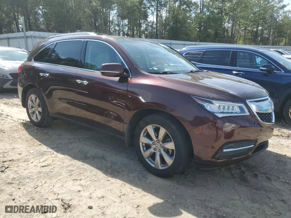 2015 Acura MDX Advance/Entertainment Pkg with VIN 5FRYD3H88FB010237, listed as a Copart auction lot 45326685 with 108,675 mi miles and Salvage Title. Bid and sale history available at carsss.com. Image 4.