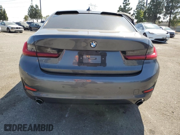2021 BMW 3 Series 330i with VIN 3MW5R1J06M8C07274, listed as a Copart auction lot 58396505 with Not provided miles and Salvage title. Bid and sale history available at DreamBid. Image 6.