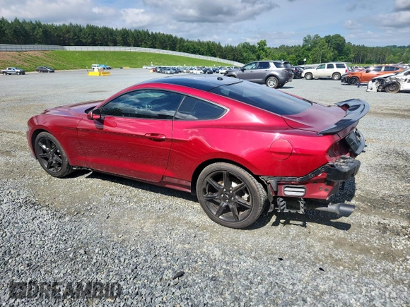 2019 Ford Mustang EcoBoost z VIN 1FA6P8TH0K5167704, wystawiony jako Copart lot #59506005 z przebiegiem 65 204 mil mil oraz Szkoda całkowita • Salvage title. Historia ofert i sprzedaży dostępna na DreamBid. Obrazek 2.