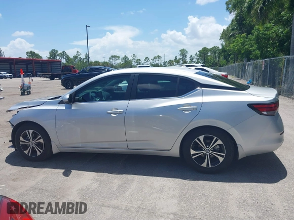 2021 Nissan Sentra SV with VIN 3N1AB8CV9MY261758, listed as a IAAI auction lot 39798014 with 43,035 mi miles and . Bid and sale history available at DreamBid. Image 15.