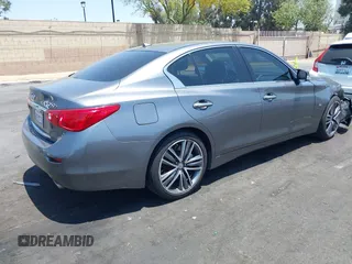 2015 Infiniti Q50 Sport with VIN JN1BV7AP3FM333148, listed as a IAAI auction lot 42359324 with 109,703 mi miles and . Bid and sale history available at DreamBid. Image 4.