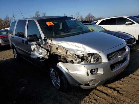 2008 Chevrolet Uplander LS with VIN 1GNDV23W38D204477, listed as a Copart auction lot 80031134 with 125,111 mi miles and Salvage Title. Bid and sale history available at carsss.com. Image 4.
