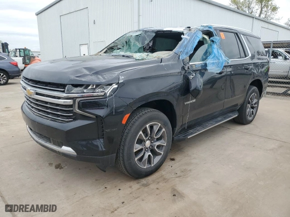 2023 Chevrolet Tahoe LT with VIN 1GNSCNKD2PR168880, listed as a Copart auction lot 47502065 with 0 mi miles and Clean Title. Bid and sale history available at carsss.com. Image 1.