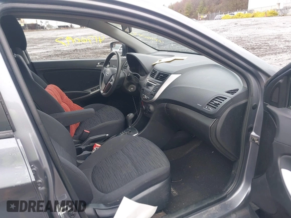 2015 Hyundai Accent GS with VIN KMHCT5AE5FU227418, listed as a IAAI auction lot 41960197 with 46,664 mi miles. Bid and sale history available at carsss.com. Image 5.