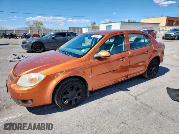 2007 Chevrolet Cobalt LT z VIN 1G1AL55FX77271678, wystawiony jako Copart lot #59574485 z przebiegiem 109 955 mil mil oraz Szkoda całkowita • Salvage title. Historia ofert i sprzedaży dostępna na DreamBid. Obrazek 1.