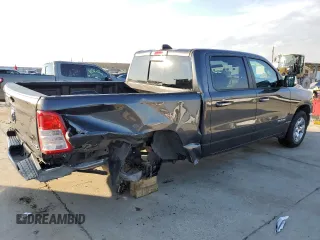 2019 Ram 1500 Big Horn/Lone Star with VIN 1C6RRFFG6KN727824, listed as a Copart auction lot 88023385 with 76,275 mi miles and Salvage Title. Bid and sale history available at carsss.com. Image 3.